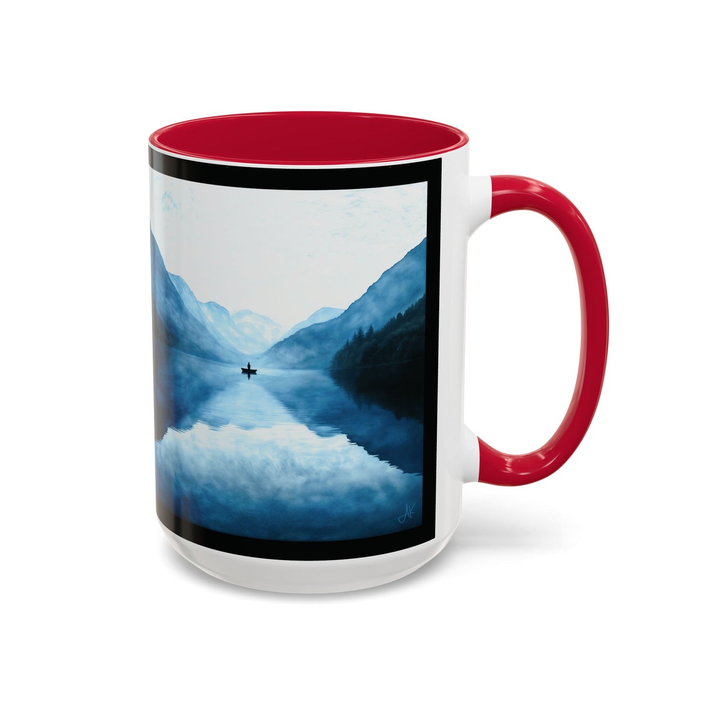 "Connected in Silence - Psalm 46:10", Colorful Mugs (11oz, 15oz)