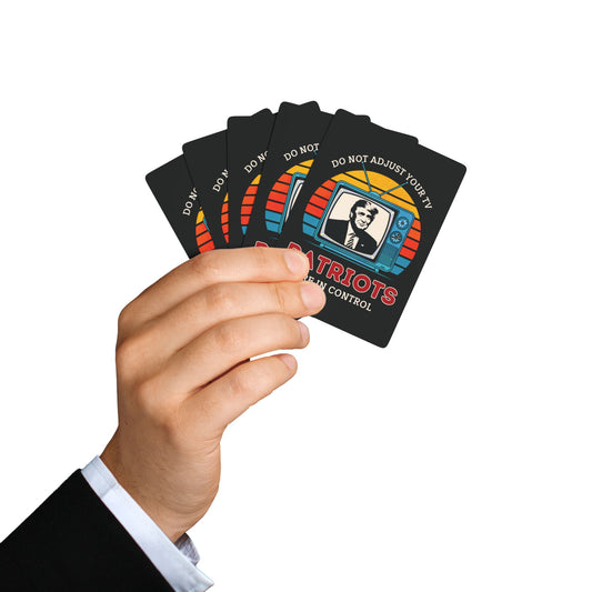 "Patriots are in Control" #01, Political Playing Cards (70's Black)