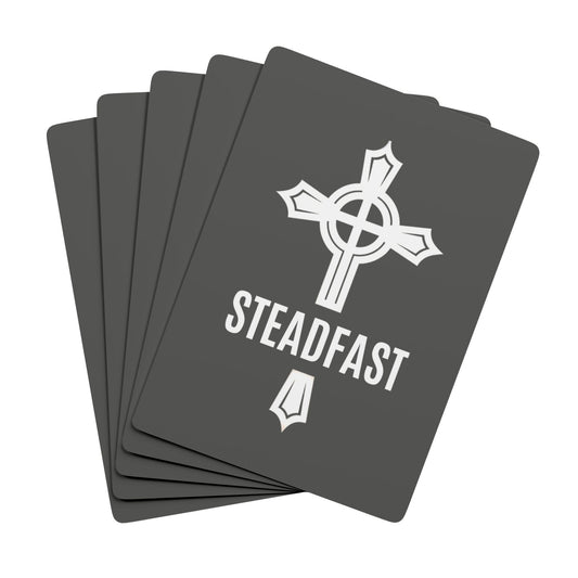 "Steadfast Cross", Christian Playing Cards (Panzer Grey)