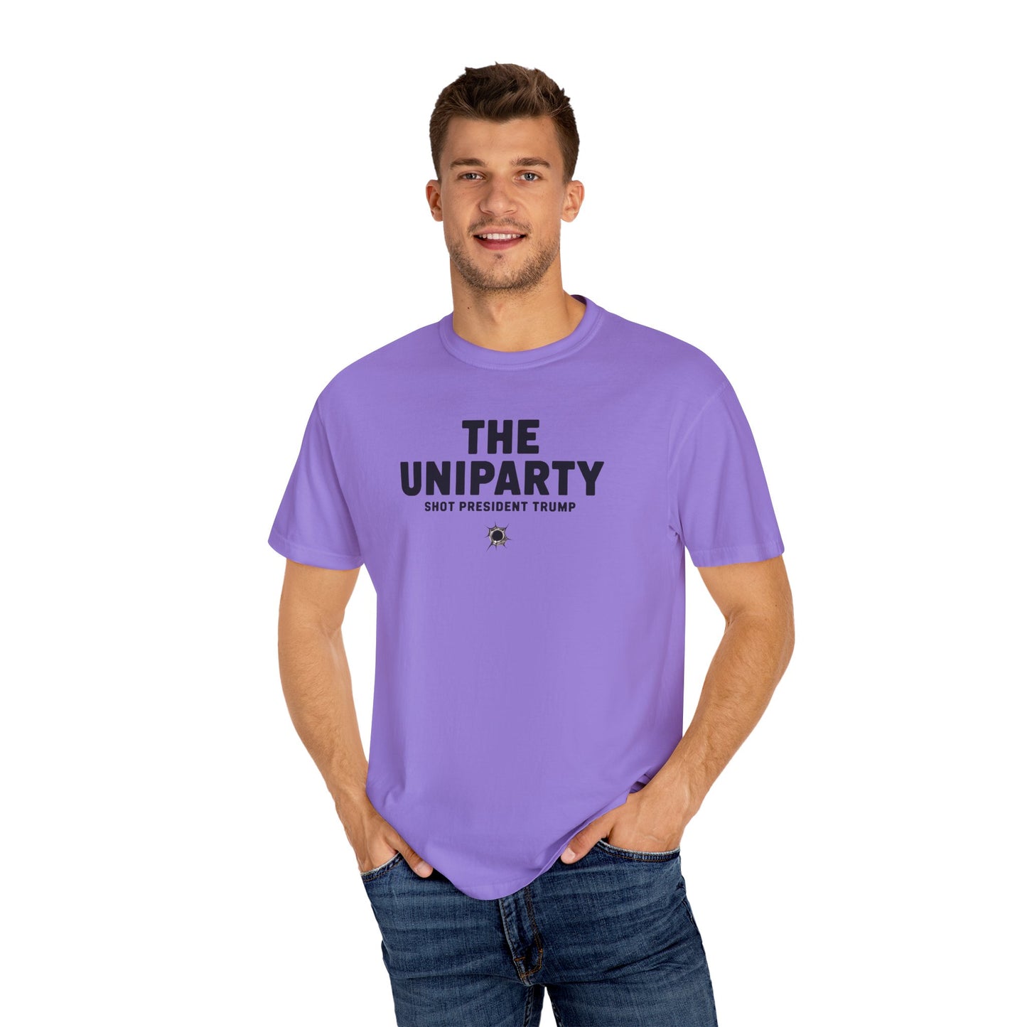 "The Uniparty Shot President Trump" #02, Unisex T-shirt