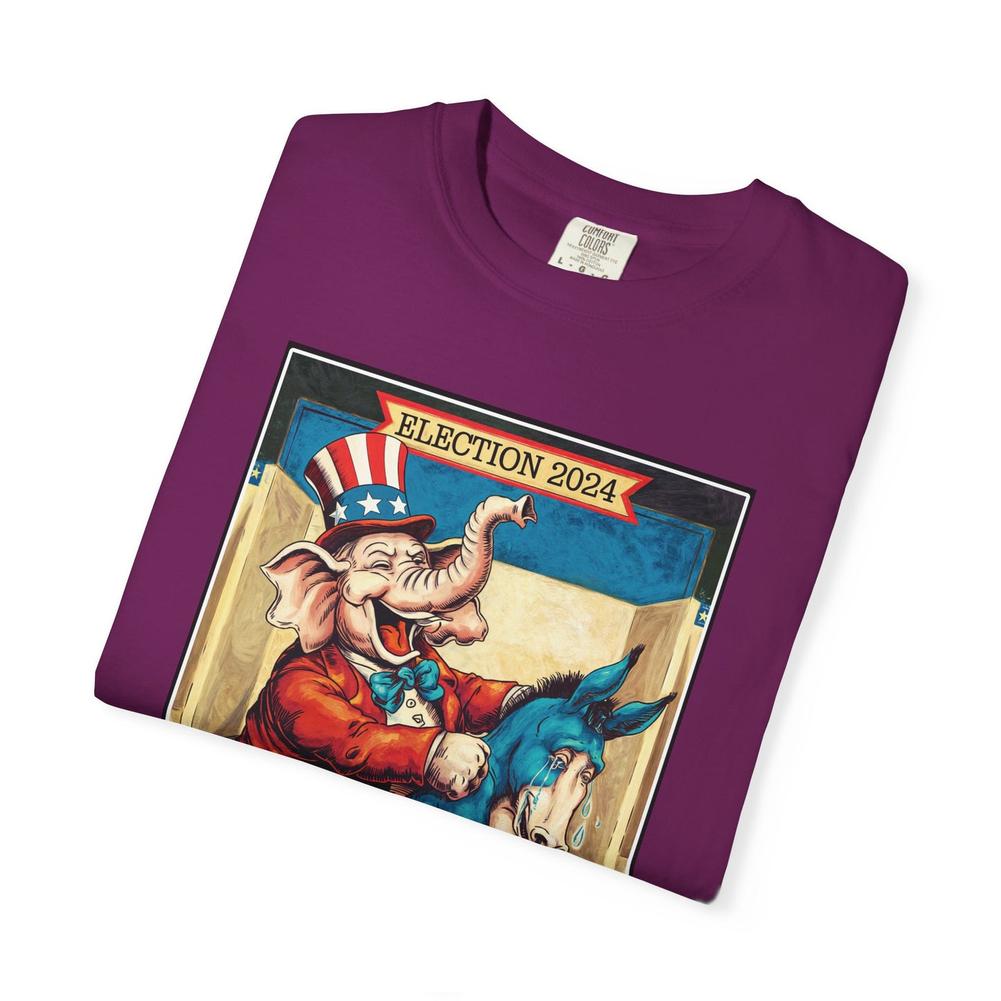 "MAGA Spanked the Donkeys 2024", Unisex T-shirt (Dark Colors)