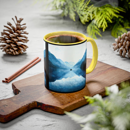 "Connected in Silence - Psalm 46:10", Colorful Mugs (11oz, 15oz)