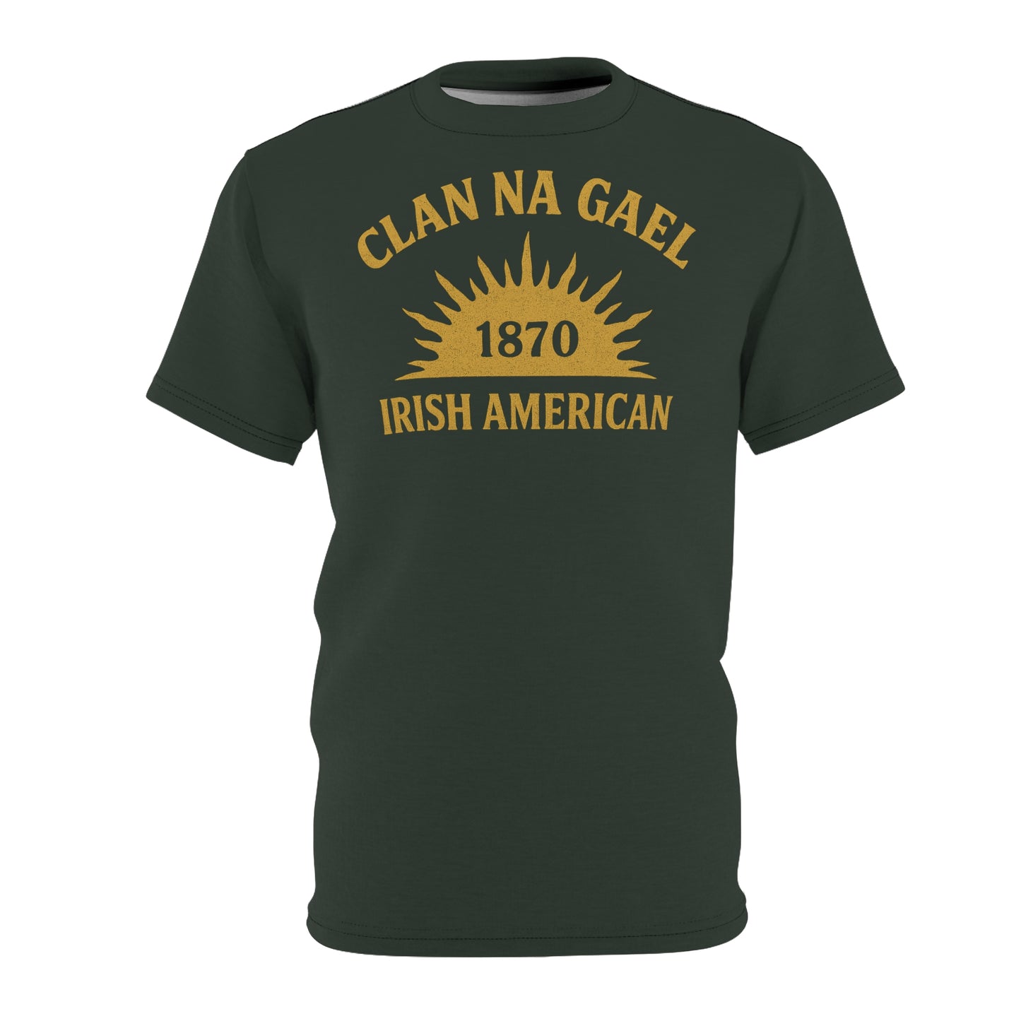"Clan na Gael - Irish American", Unisex T-shirt (Hail Cloud Grey)