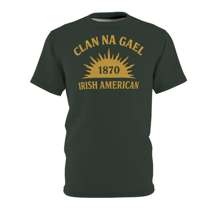 "Clan na Gael - Irish American", Unisex T-shirt (Hail Cloud Grey)