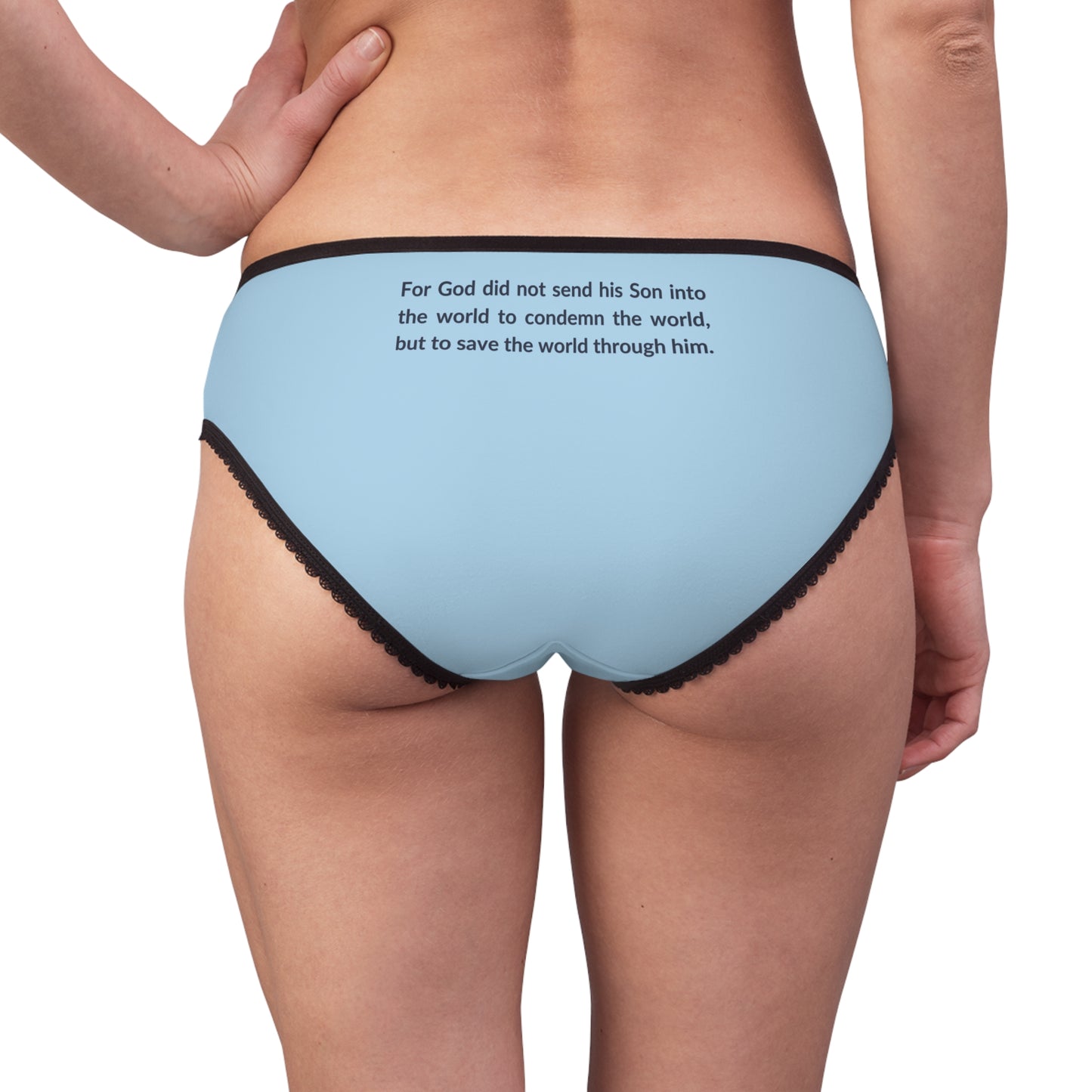 "Good News - John 3:17", Women's Briefs (Boy Blue)