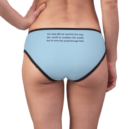 "Good News - John 3:17", Women's Briefs (Boy Blue)