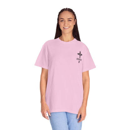 "Steadfast Cross in Black", Unisex T-shirt