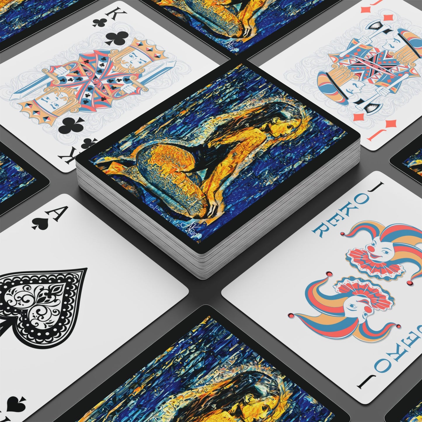"Faith Remains (Alpia)", Fine Art Playing Cards (Void Black)
