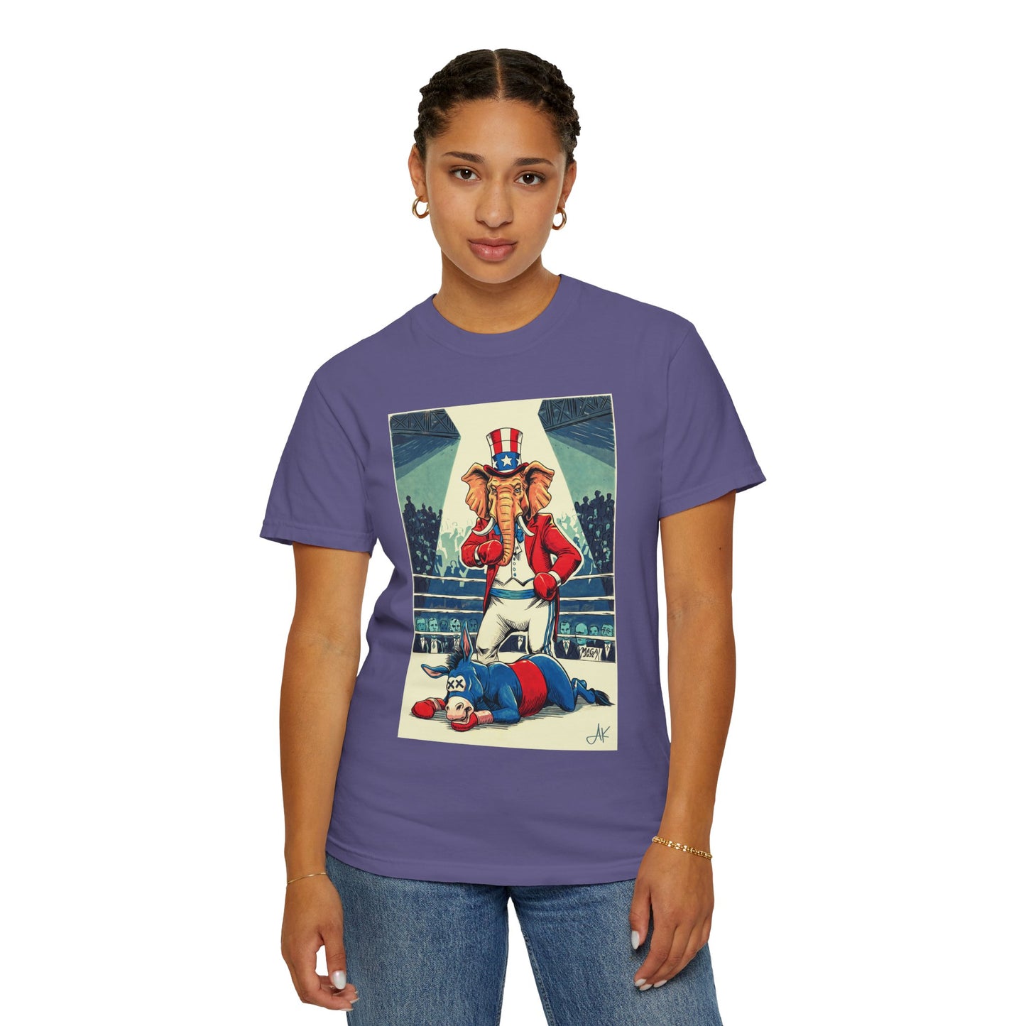 "Brutal Woke Knockout 2024", Unisex T-shirt (Dark Colors)
