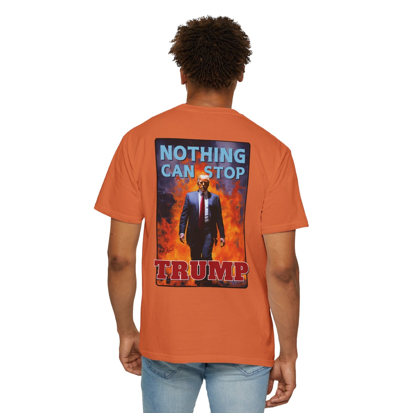 "Nothing Can Stop Trump", Unisex T-shirt (Dark Colors)