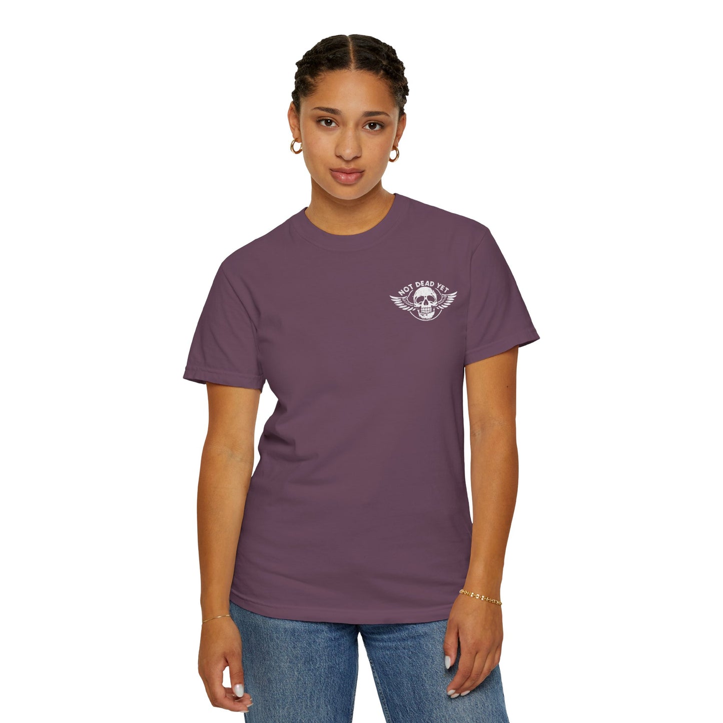 "Not Dead Yet - Winged Skull", Unisex T-shirt