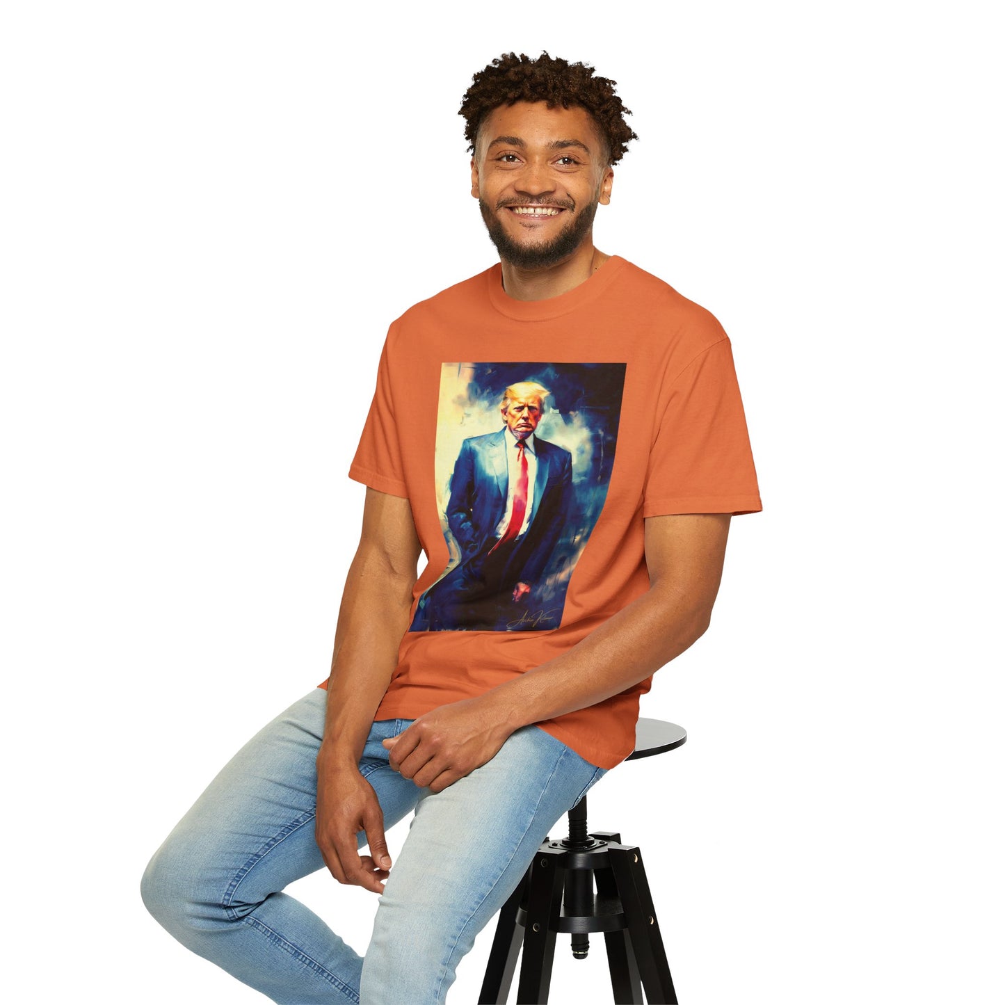 "Trump Portrait No. 6", Unisex T-shirt (Dark Colors)
