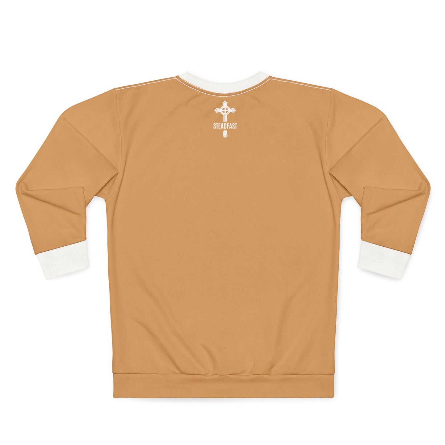 "Steadfast Cross", Unisex Sweatshirt (Camel Brown)