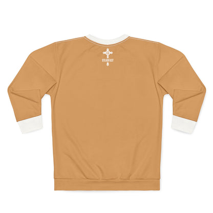 "Steadfast Cross", Unisex Sweatshirt (Camel Brown)