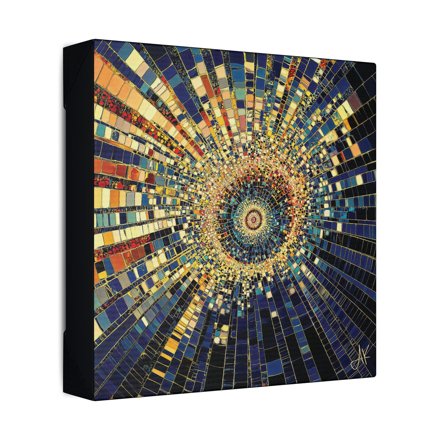 "Mosaic Burst", Stretched Classic Canvas Fine Art Print