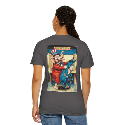 "MAGA Spanked the Donkeys 2024", Unisex T-shirt (Dark Colors)