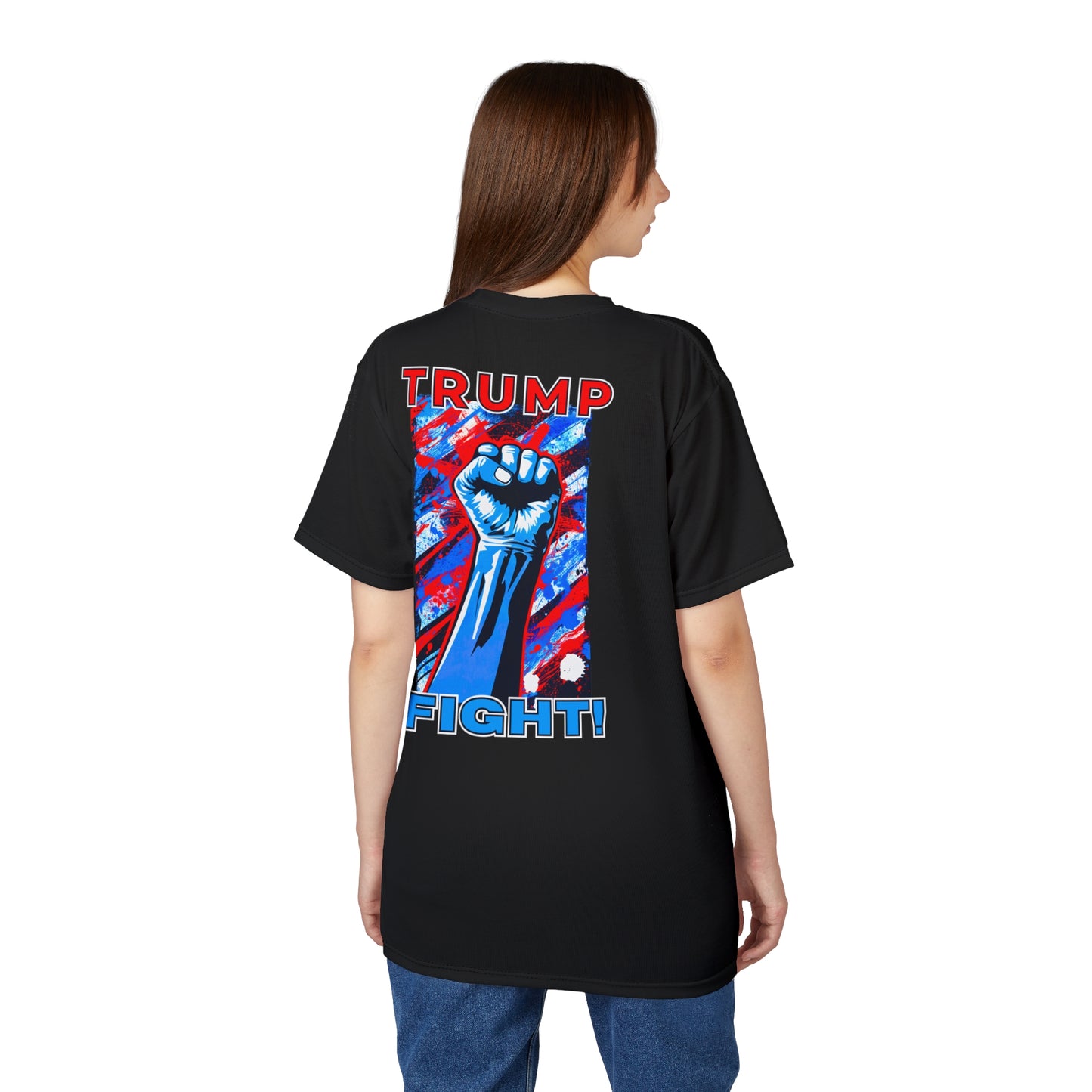 "TRUMP FIGHT!", Unisex T-shirt (Black)