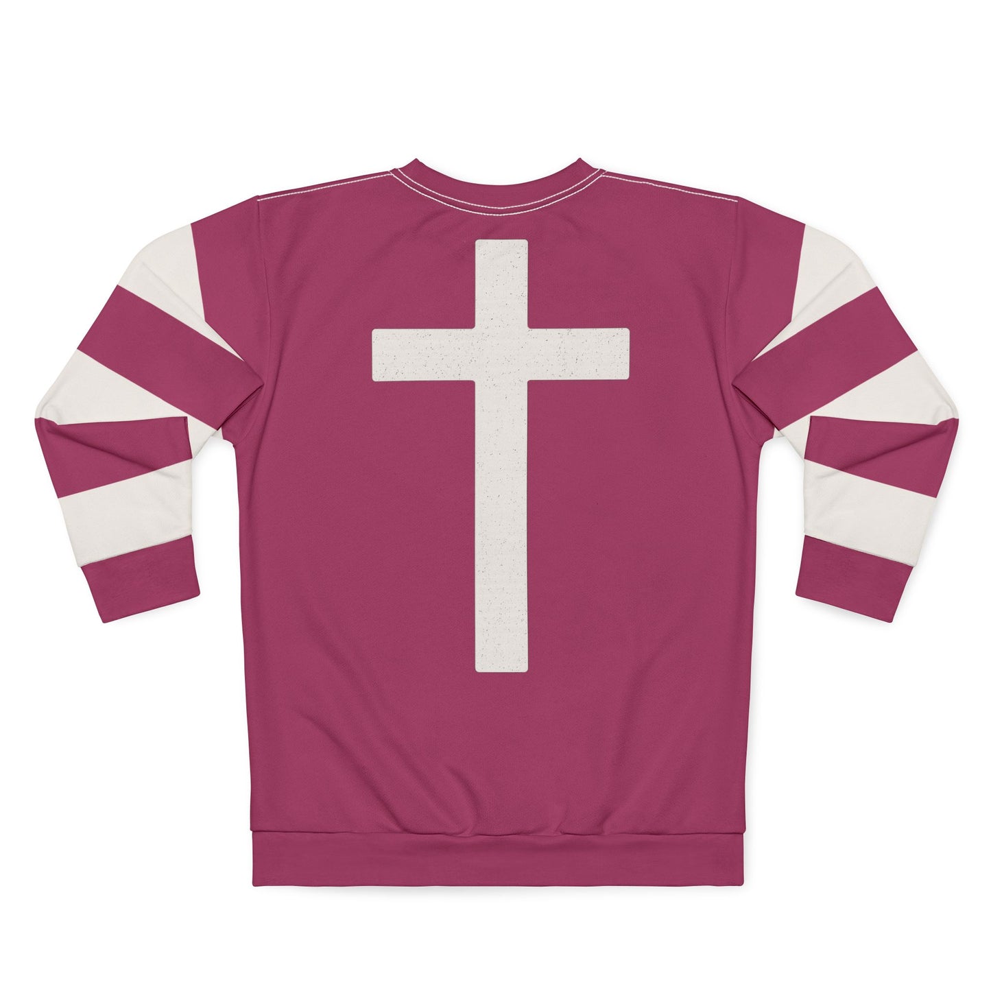 "Faith Overcomes Fear", Unisex Sweatshirt (Dark Pink)