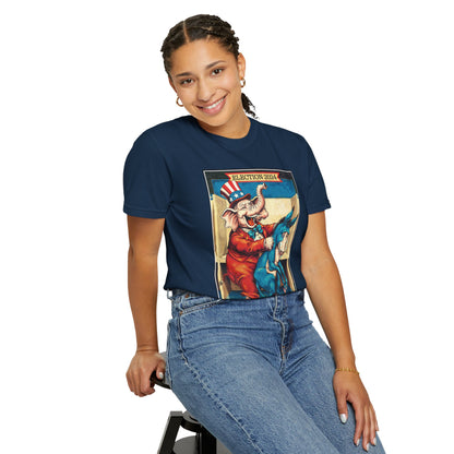 "MAGA Spanked the Donkeys 2024", Unisex T-shirt (Dark Colors)