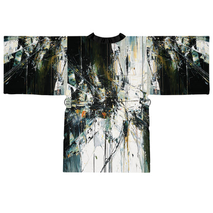 "Abstract 543", Long Sleeve Kimono Robe
