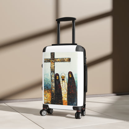 "At-the-Foot of the Cross - John 19:25", Suitcases (White)