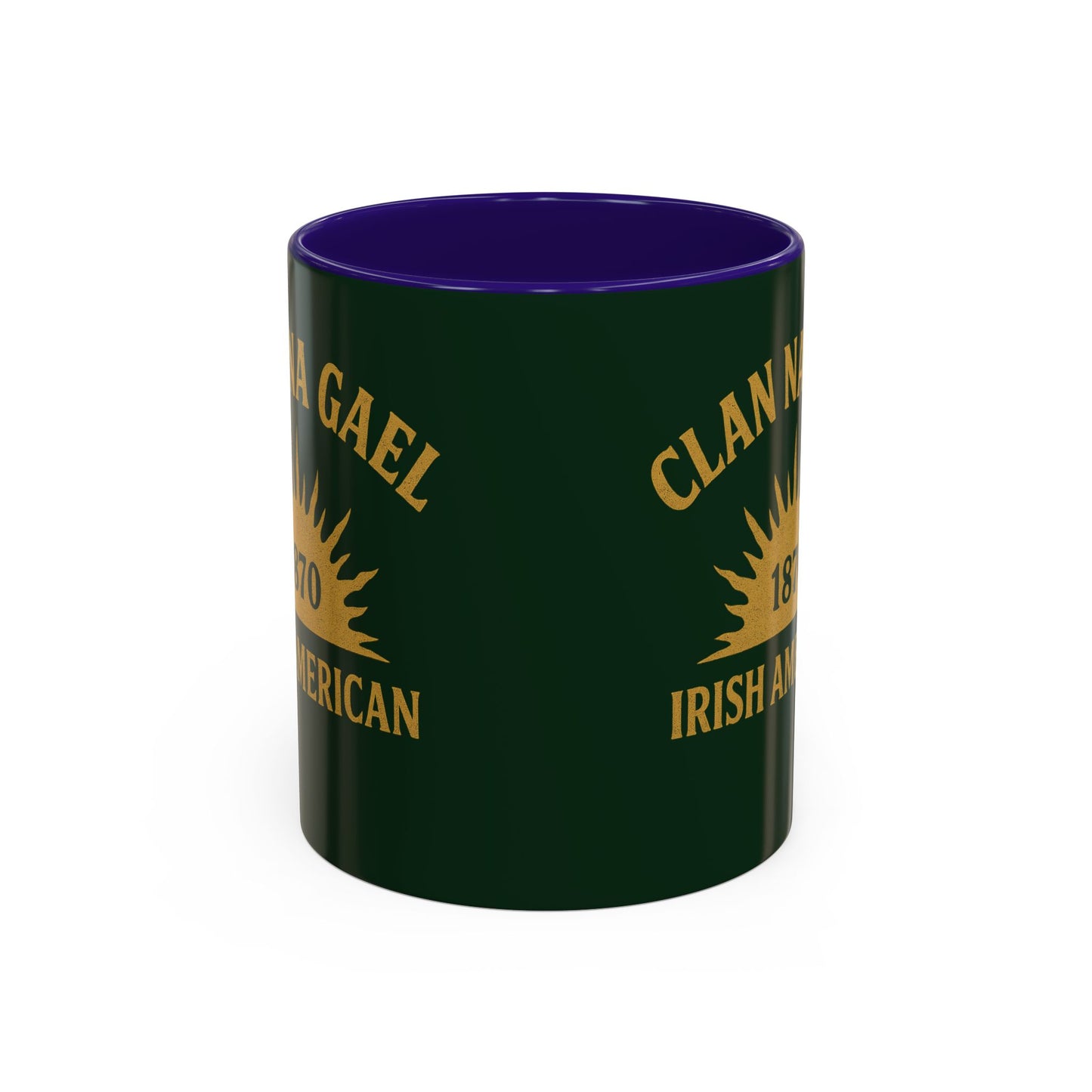 "Clan na Gael - Irish American", Colorful Mugs (11oz, 15oz) (Fenian Green)