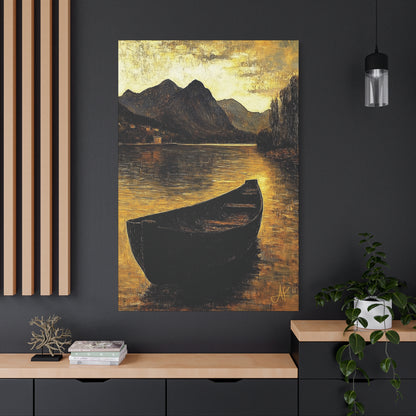 "By Oar and Tide: Ancient Gaelic Highways", Fine Art Matte Canvas, Stretched, 1.25"