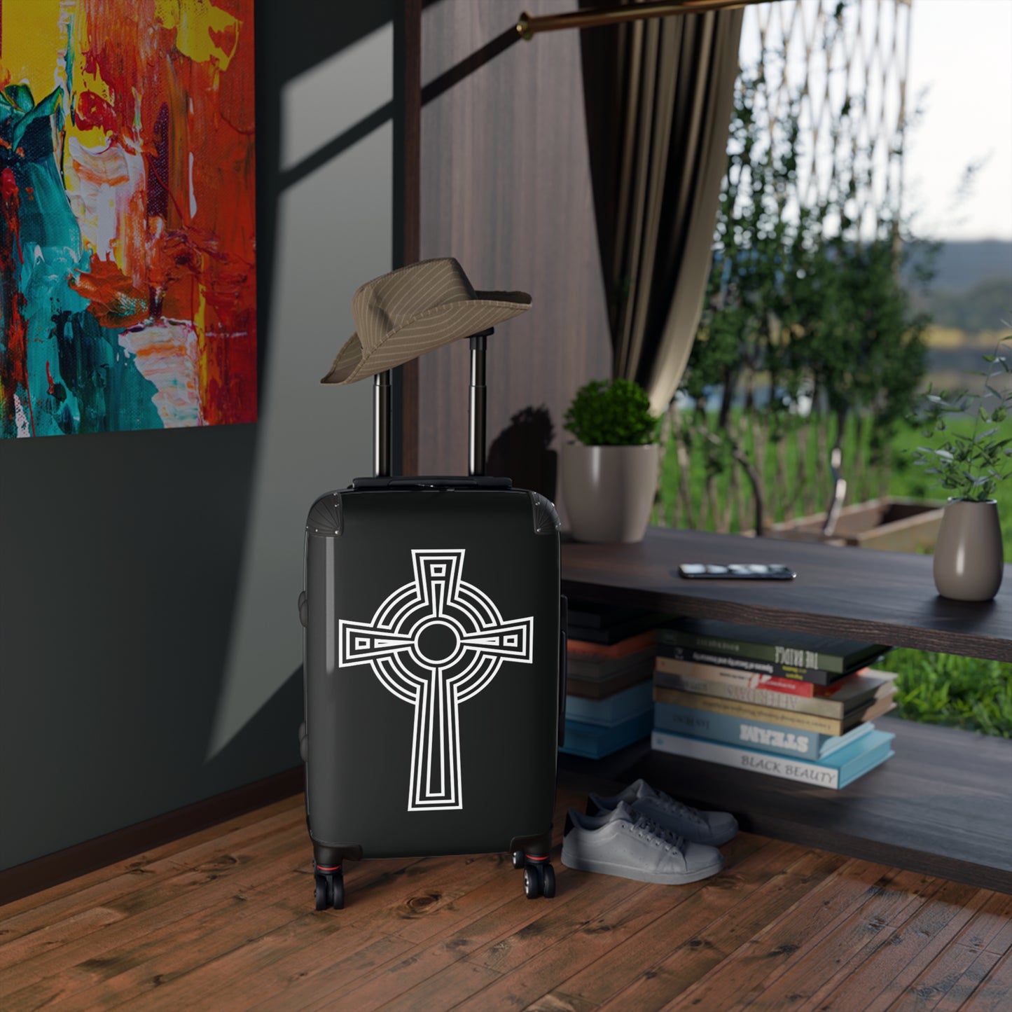 "A Simple High Cross", Suitcases (Black)