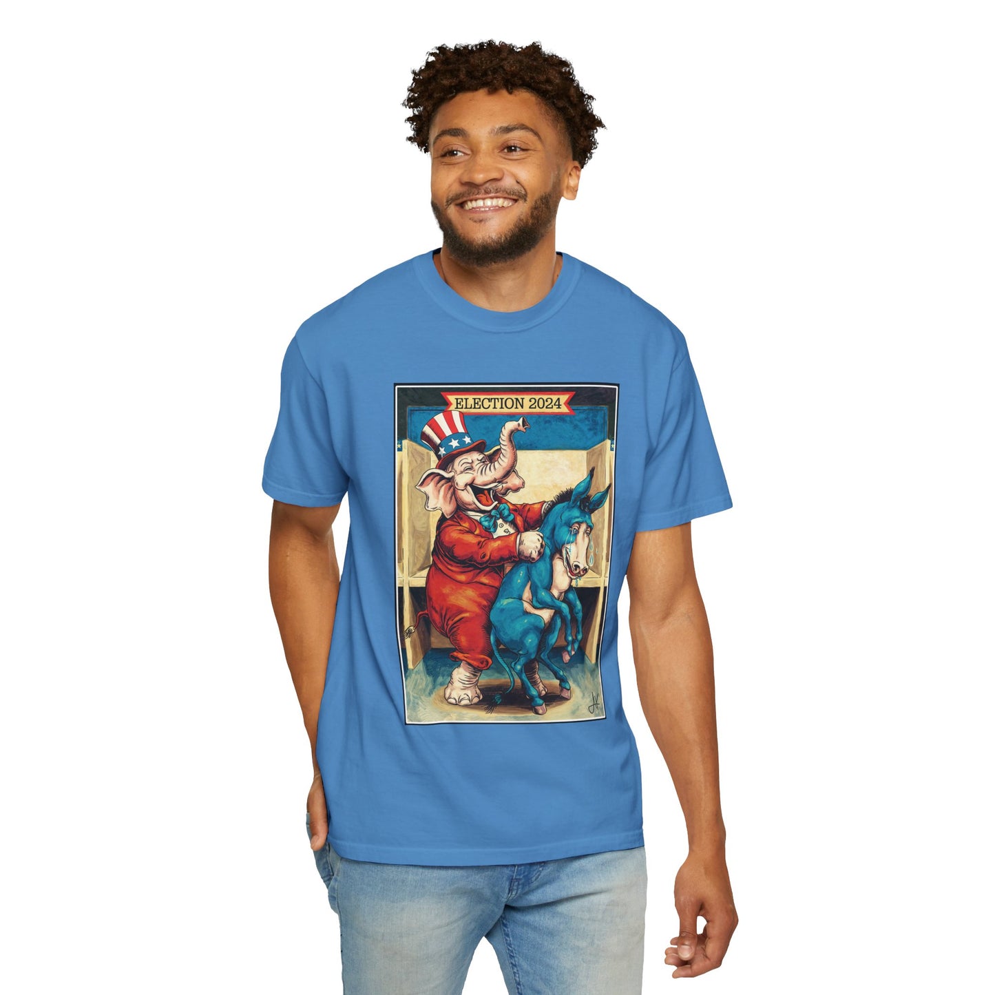 "MAGA Spanked the Donkeys 2024", Unisex T-shirt (Light Colors)