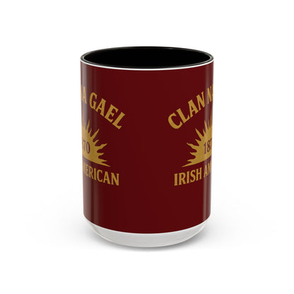 "Clan na Gael - Irish American", Colorful Mugs (11oz, 15oz) (Palladius Red)