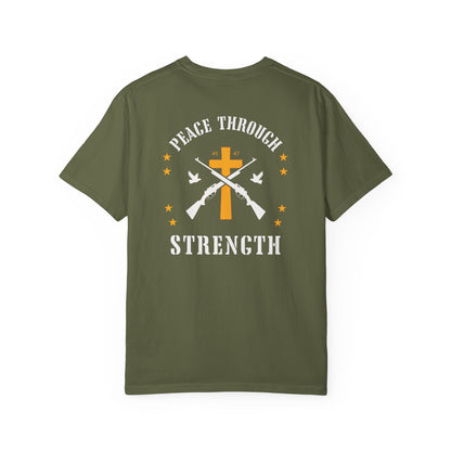 "Peace Through Strength" #01, Unisex T-shirt