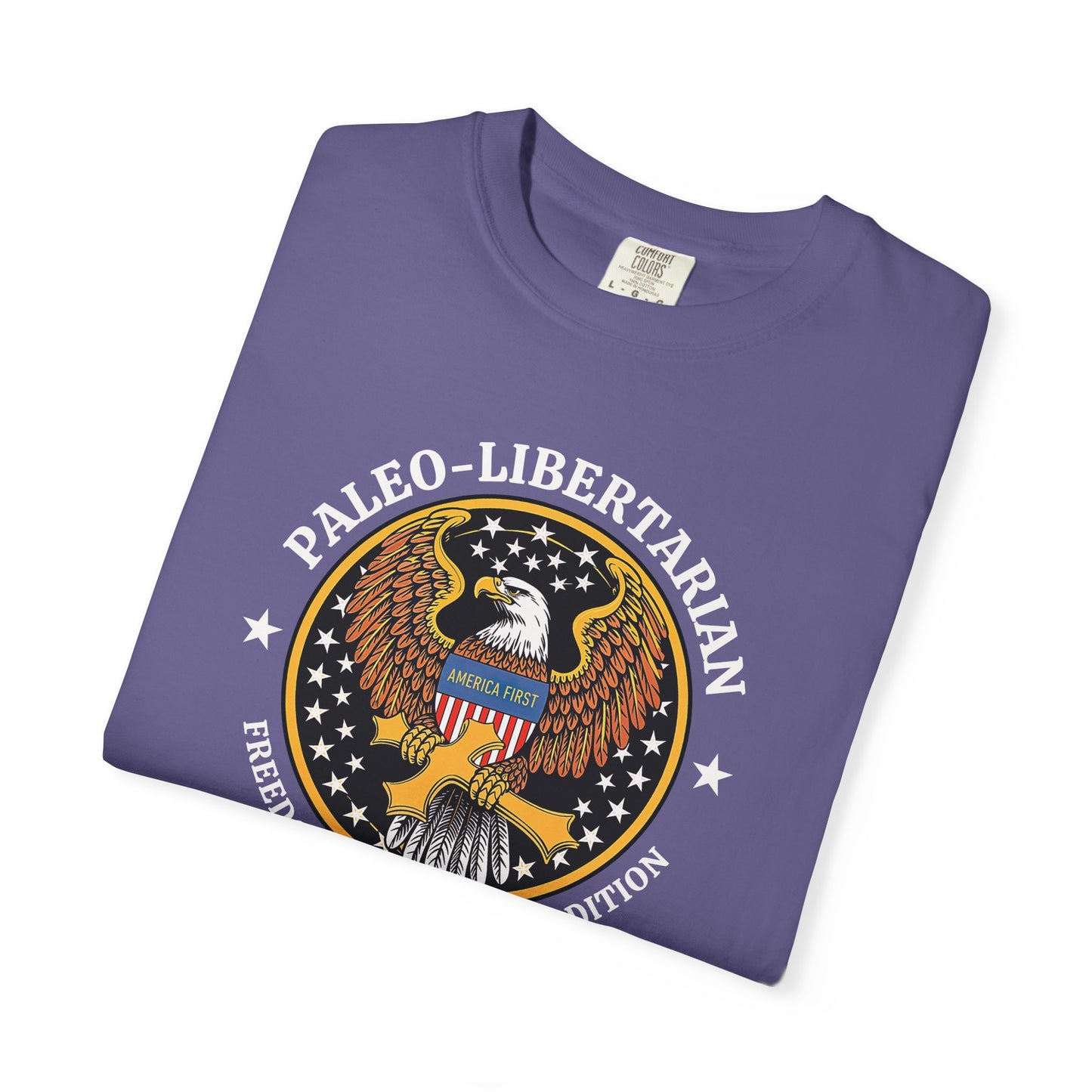 "Paleo-Libertarian" #01, Unisex T-shirt (Dark Colors)