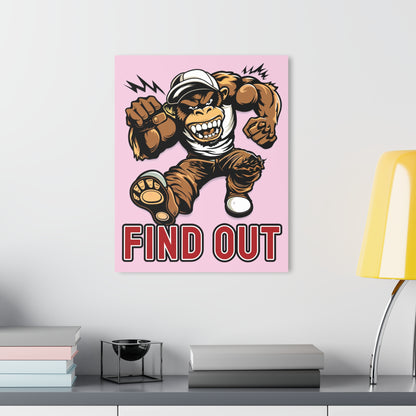 "Find Out", Acrylic Wall Prints (French Cleat Hanging) (Shampoo Pink)