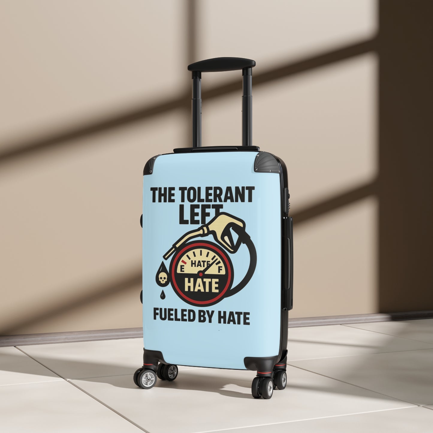 "The Tolerant Left", Suitcase (Pale Sky)