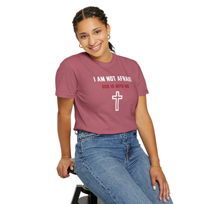 "I am not Afraid", Unisex T-shirt (Dark Colors)