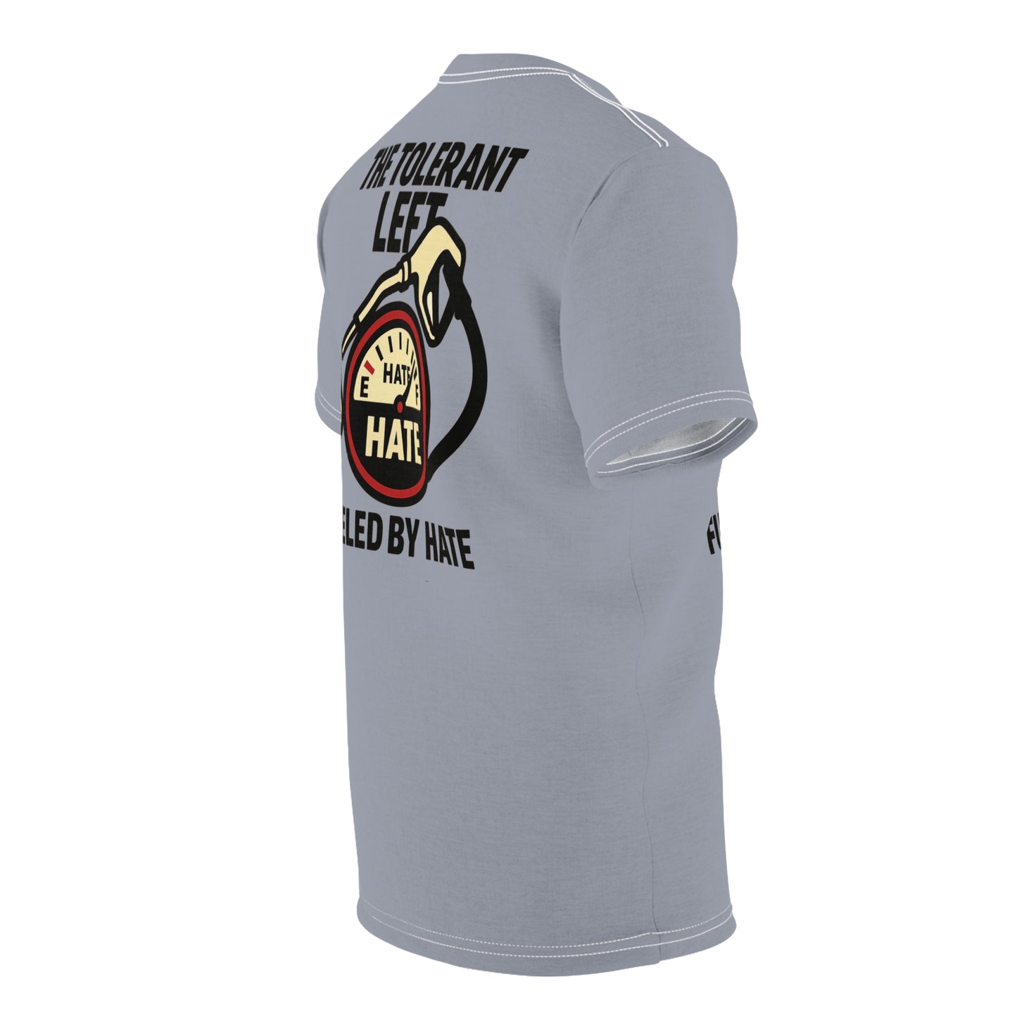 "The Tolerant Left", Unisex T-shirt (Concrete Grey)