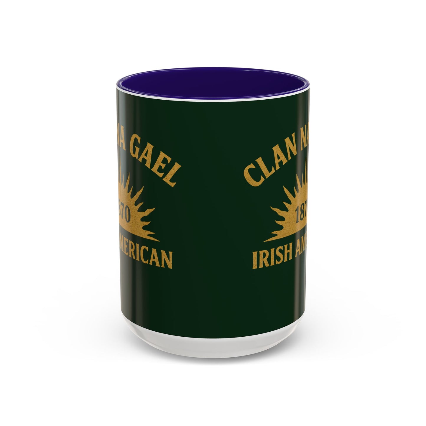 "Clan na Gael - Irish American", Colorful Mugs (11oz, 15oz) (Fenian Green)