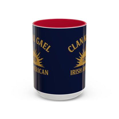 "Clan na Gael - Irish American", Colorful Mugs (11oz, 15oz) (Mariana Blue)