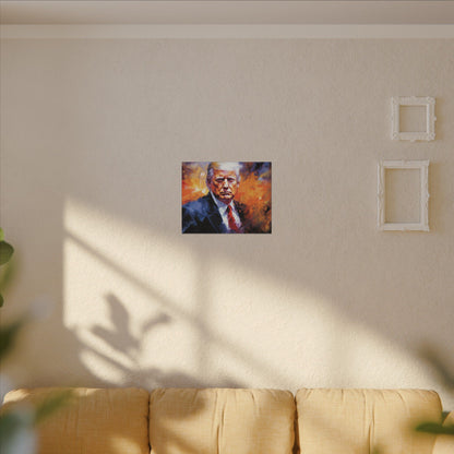 "Trump Portrait No. 9", Stretched Matte Canvas Fine Art Print
