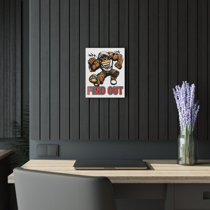 "Find Out", Acrylic Wall Prints (French Cleat Hanging) (Porcelain White)