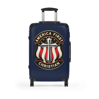 "America First Christian" #04, Suitcases (Dark Blue)