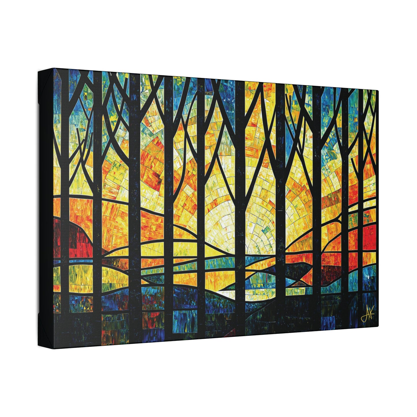 "Forest at Dawn", Stretched Classic Canvas Fine Art Print
