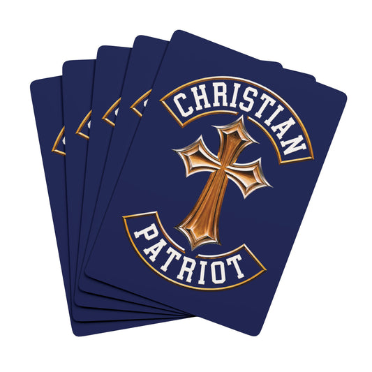 "Christian Patriot" #03, Christian Playing Cards (Norway Blue)