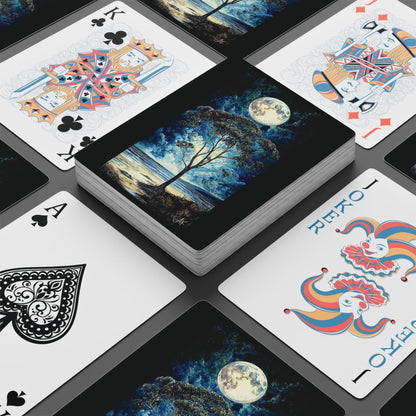 "Unbroken Across Time", Fine Art Playing Cards (Void Black)