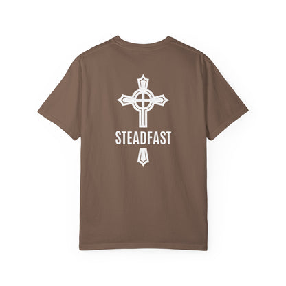 "Steadfast Cross in White", Unisex T-shirt