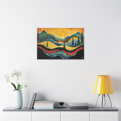 "Vintage Vista", Stretched Classic Canvas Fine Art Print