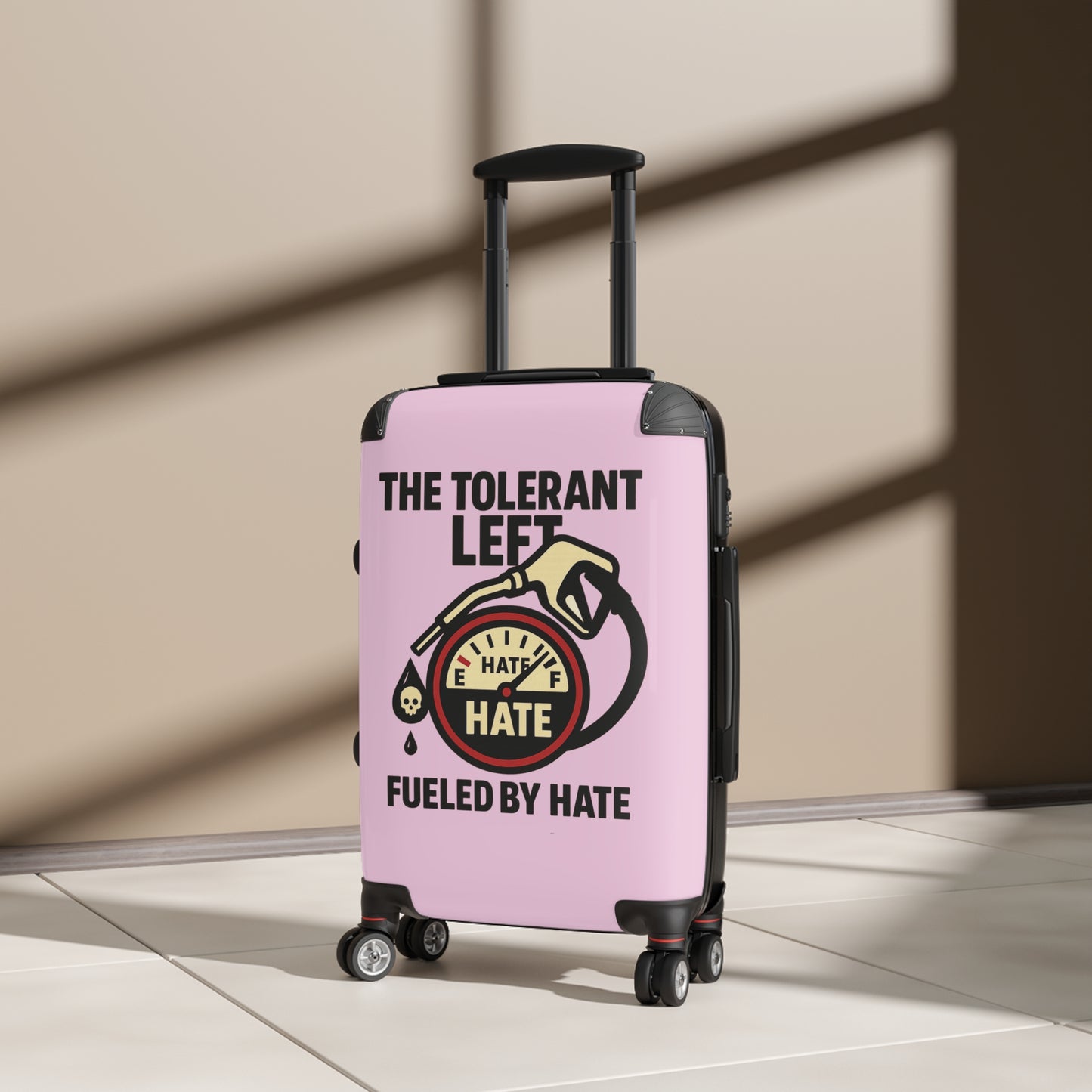 "The Tolerant Left", Suitcase (Abbey Veil Pink)