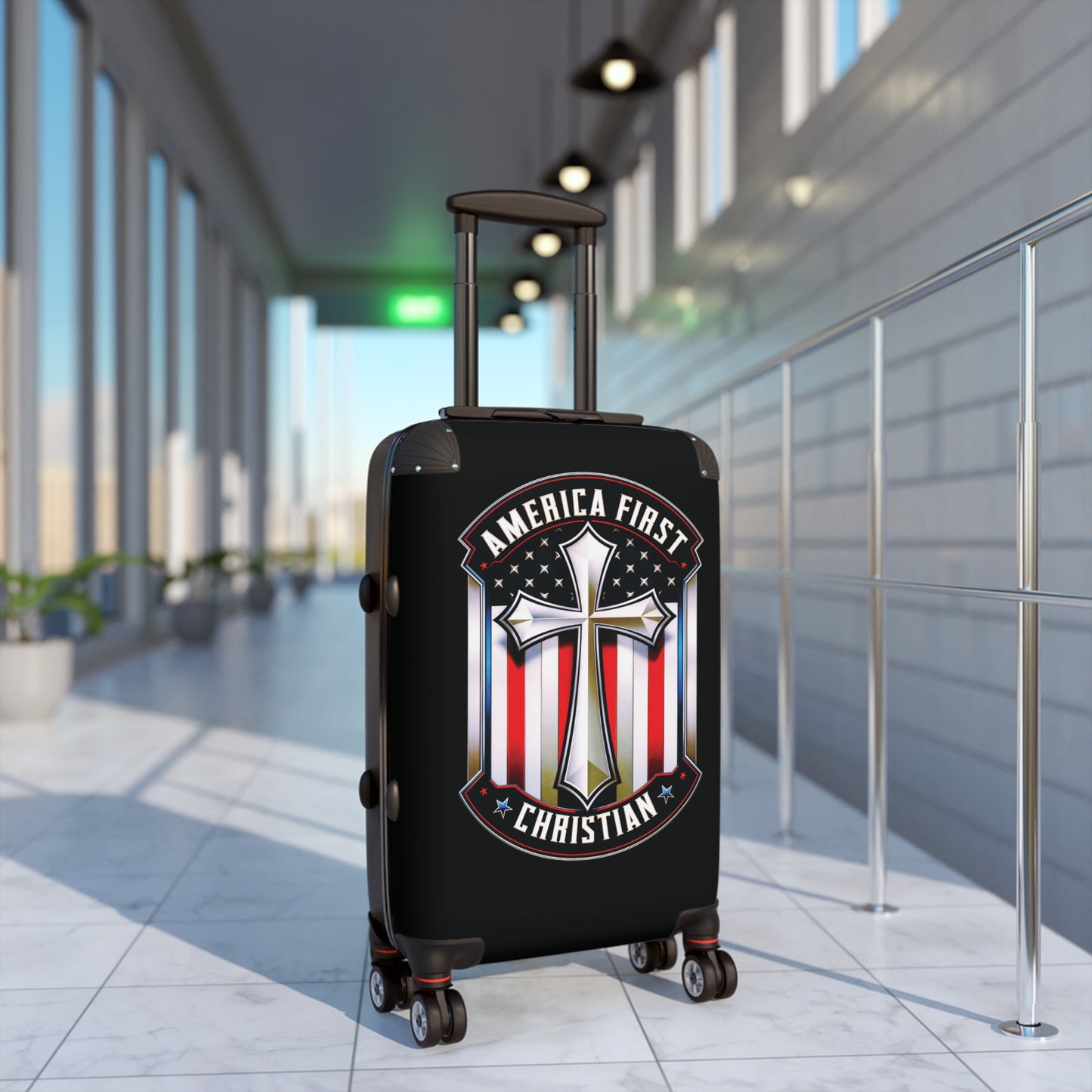 "America First - Christian" #01 Suitcases (Black)