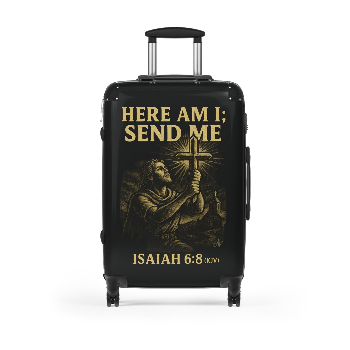 "Isaiah 6:8 (KJV)", Suitcases (Void Black)