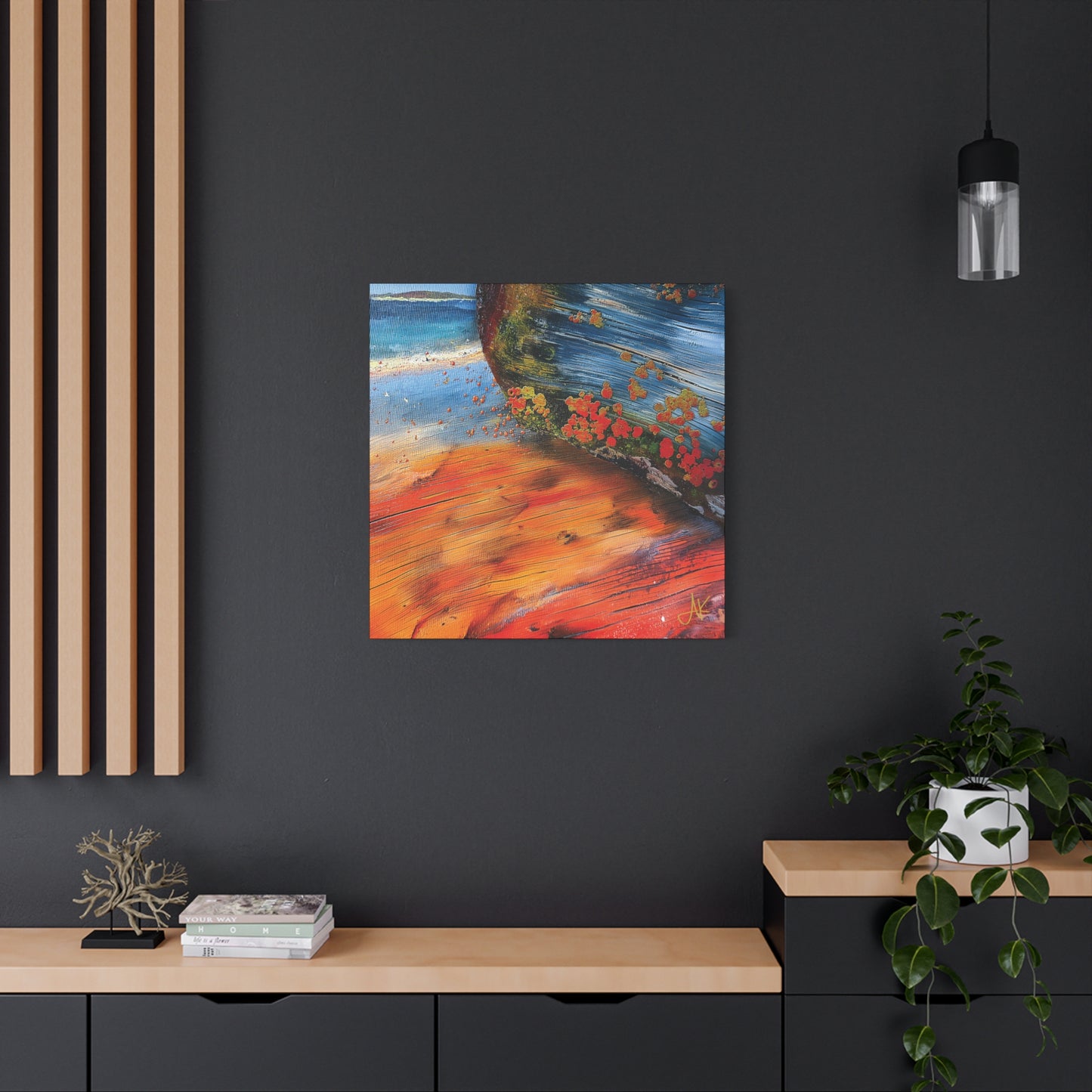 "Landfall Ember – Memories of Ancestral Strakes", Fine Art Matte Canvas, Stretched, 1.25"